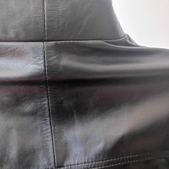 Silky Leather Men's Genuine Black Leather Bomber Jacket | EU 50 - Picture 8 of 14